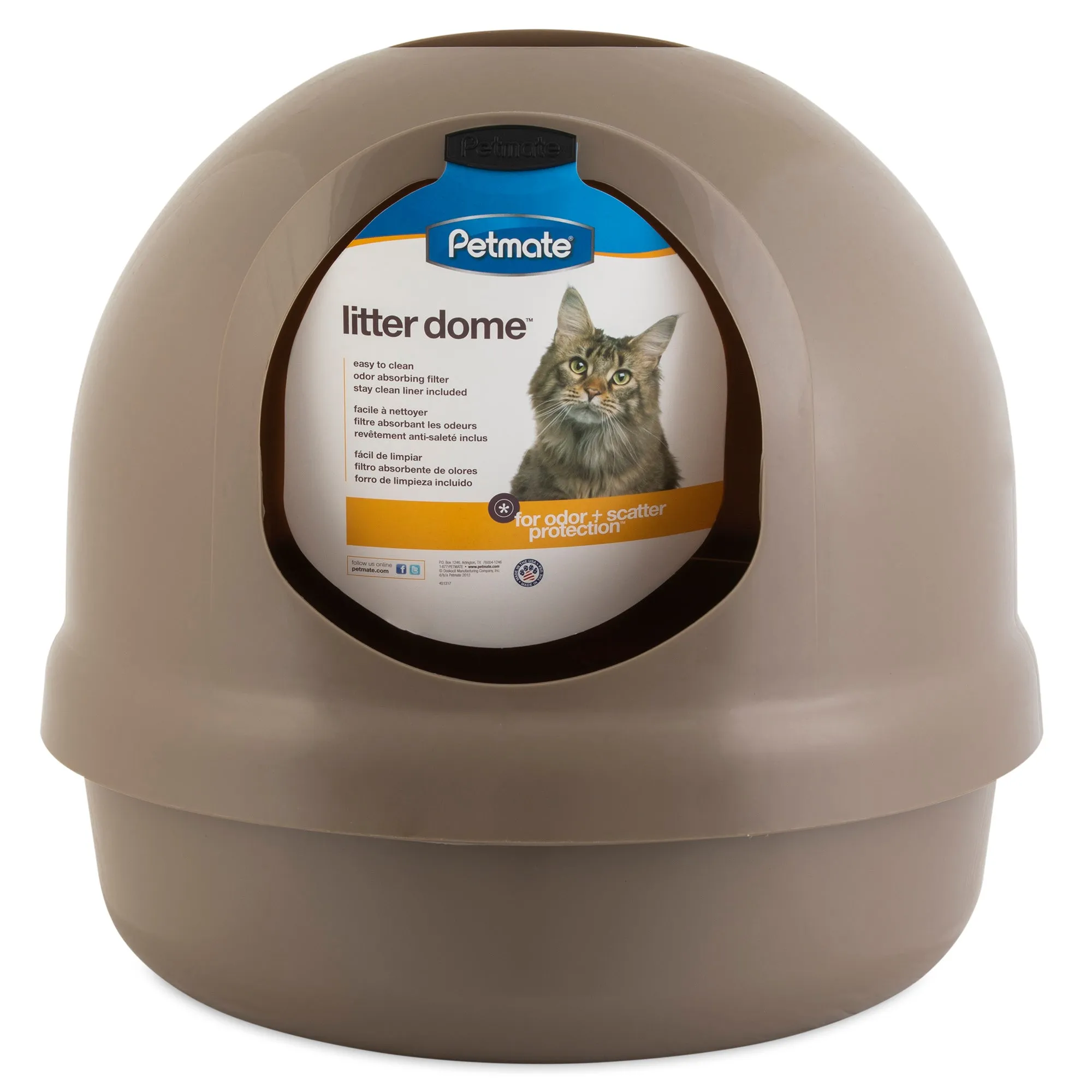 Petmate Booda Cleanstep Litter Dome for Cats