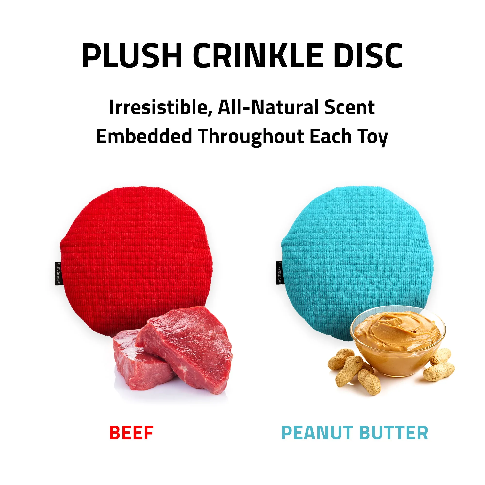 Plush Crinkle Disc