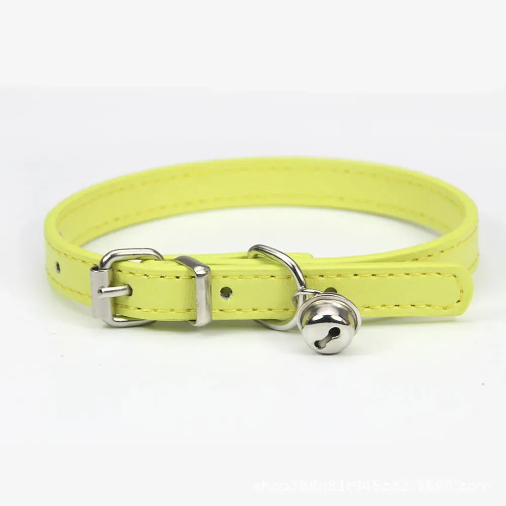 PU Leather Leash Pet Dog Collar Sweet Cats Supplies Pet Collars Pink Dog Collar Collar Dog Accessories