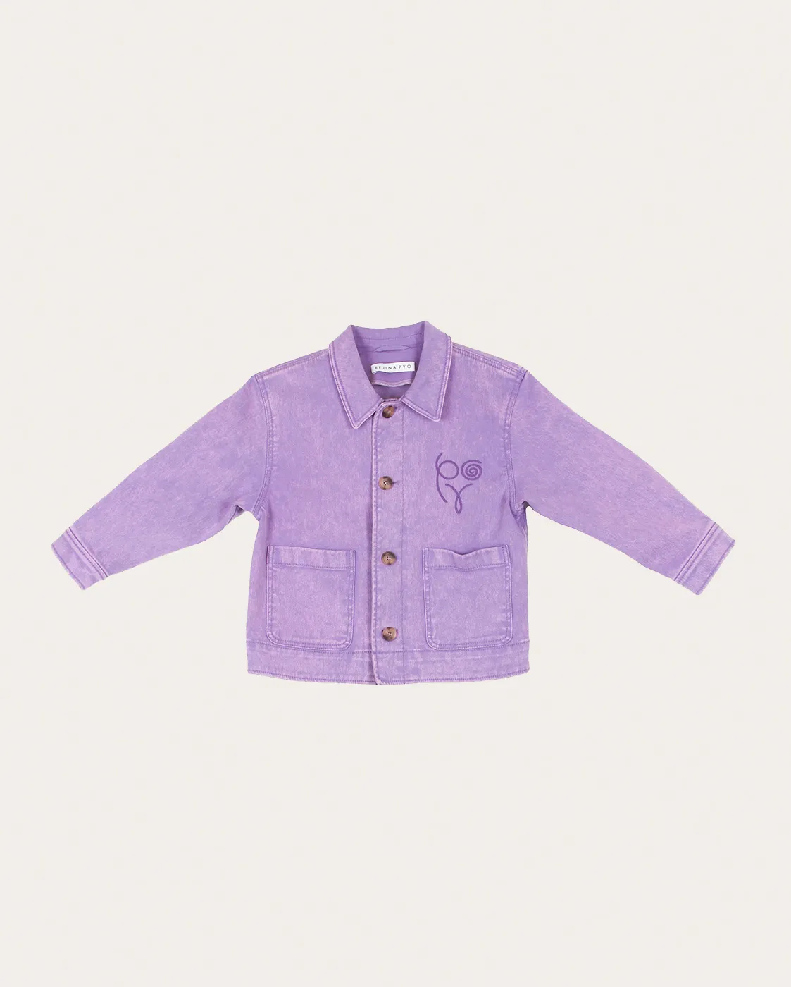 Riley Jacket Organic Cotton Denim Purple