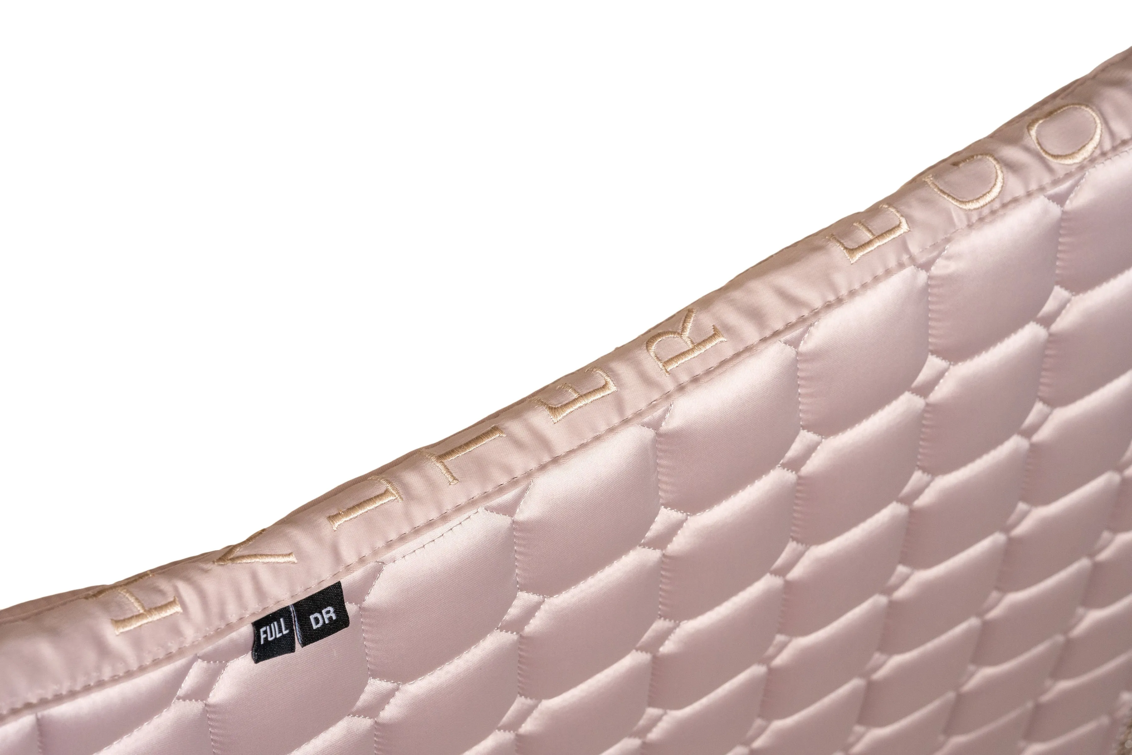 Satin Classic Dressage Saddle Pad - Champagne Cristal