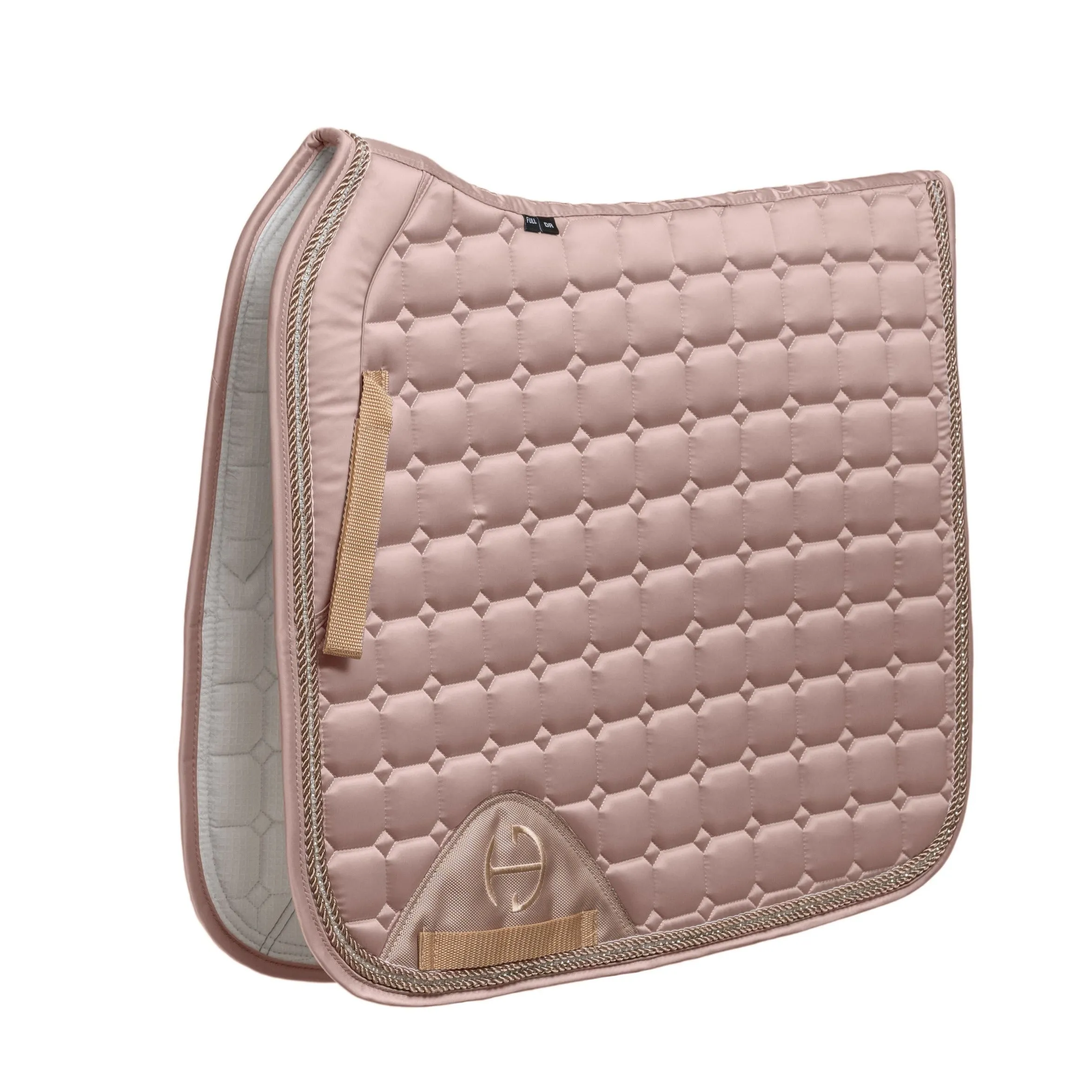 Satin Classic Dressage Saddle Pad - Champagne Cristal