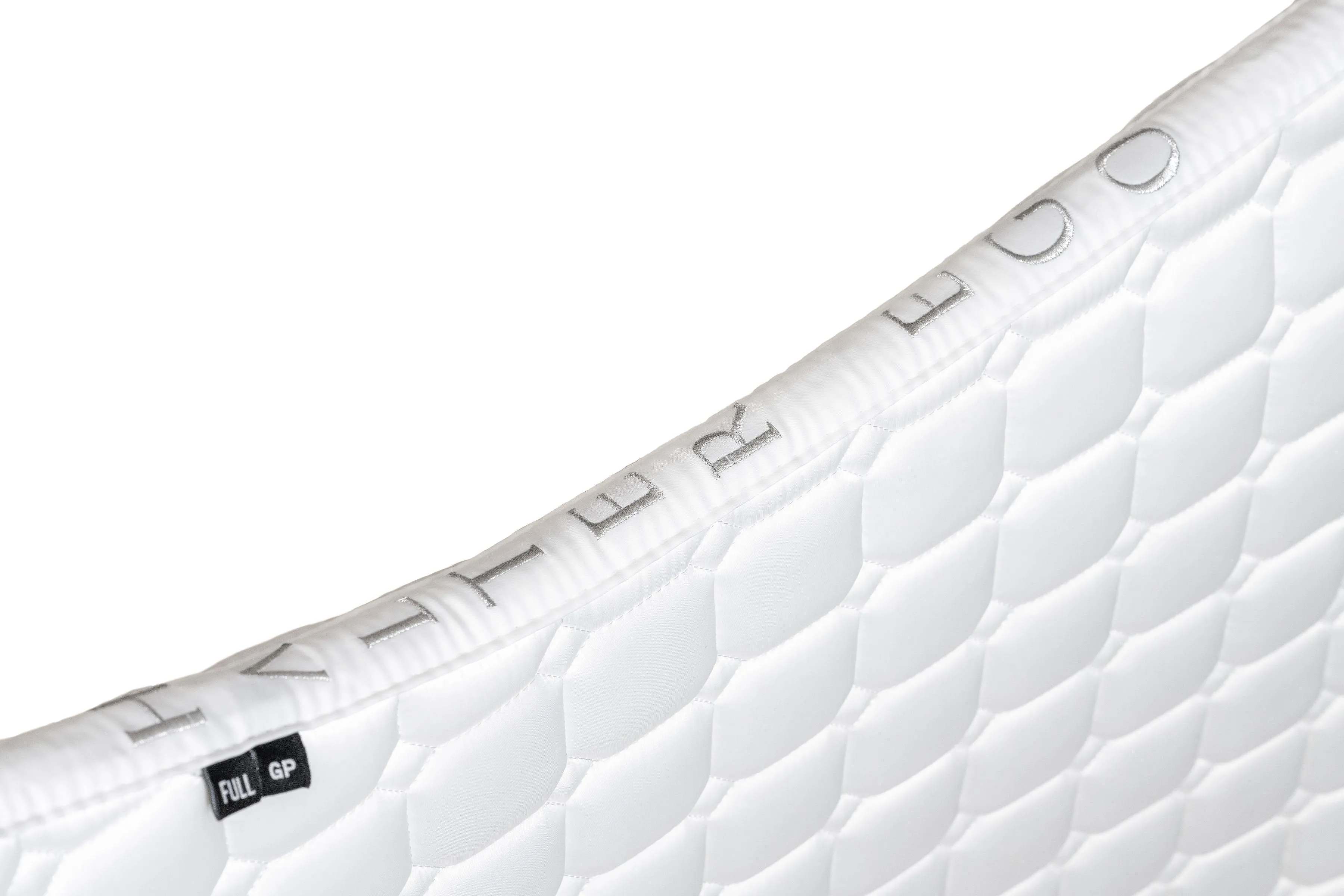 Satin Classic Dressage Saddle Pad - White