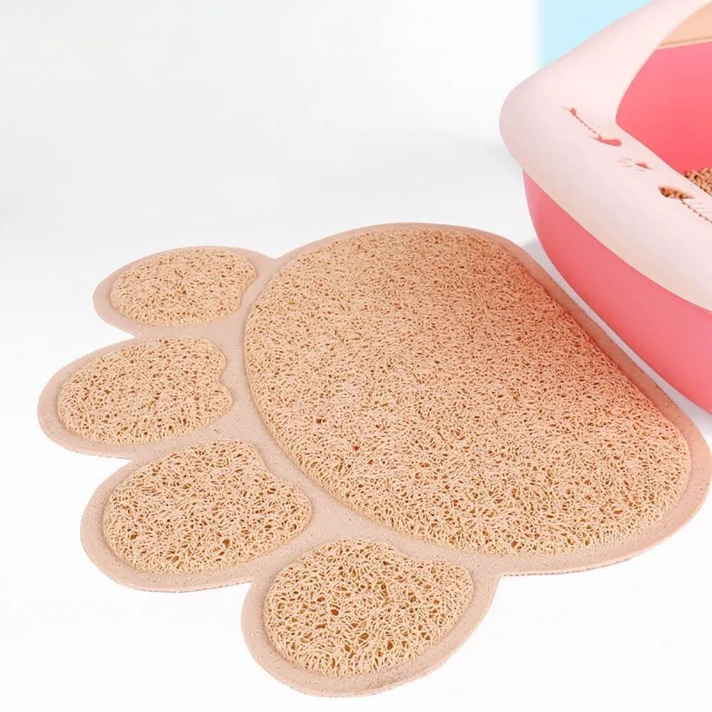 Scatter Trap Paw Shaped Cat Litter Mat