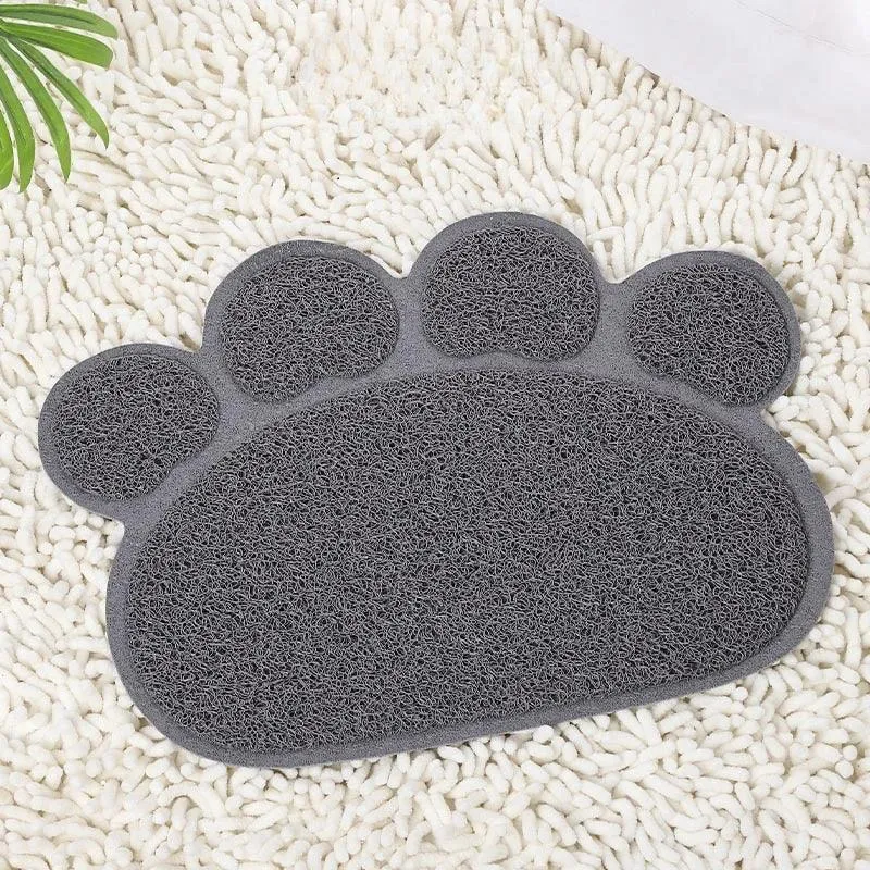 Scatter Trap Paw Shaped Cat Litter Mat