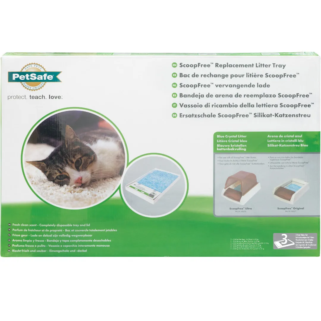 ScoopFree™ Replacement Blue Crystal Litter Tray (3-Pack)