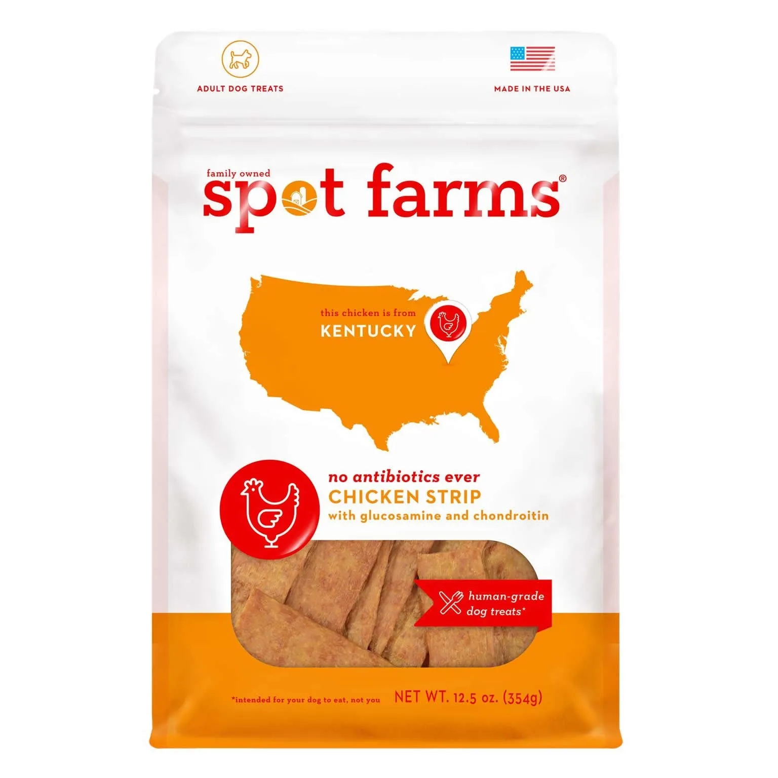 Spot Farms Chicken Strip with Glucosamine & Chondroitin Dog Treats