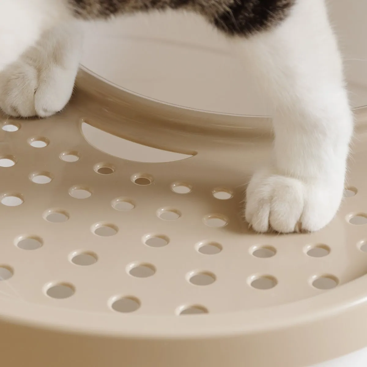 Top Entry Cat Litter Pan with Perforated Lid