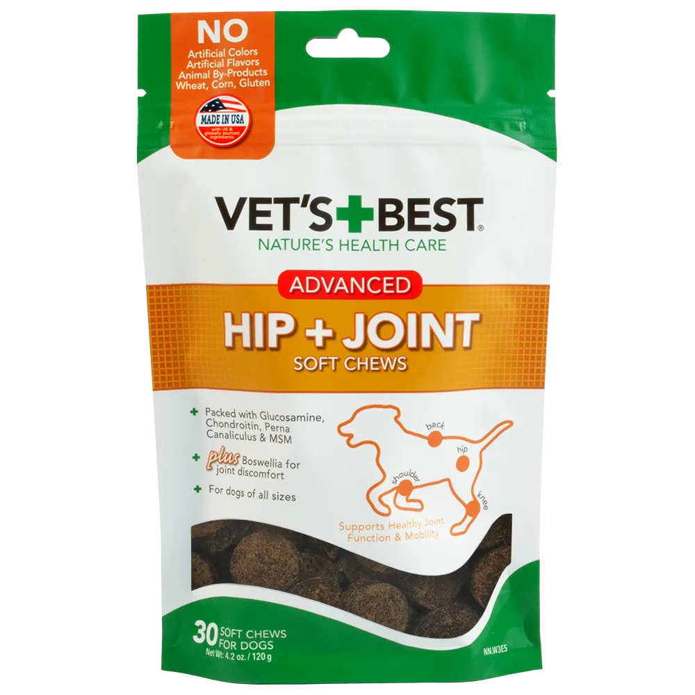 Vet's Best Advanced Hip   Joint Soft Chews 30ct