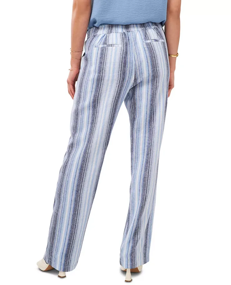 Vince Camuto Striped Tie-Waist Pants