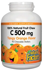 VITAMIN C 500 MG TANGY ORANGE, CHEW WAFERS