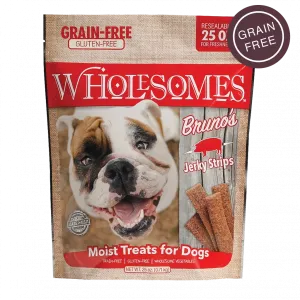 Wholesomes Bruno’s Pork Jerky Sticks For Dogs (25 Oz)