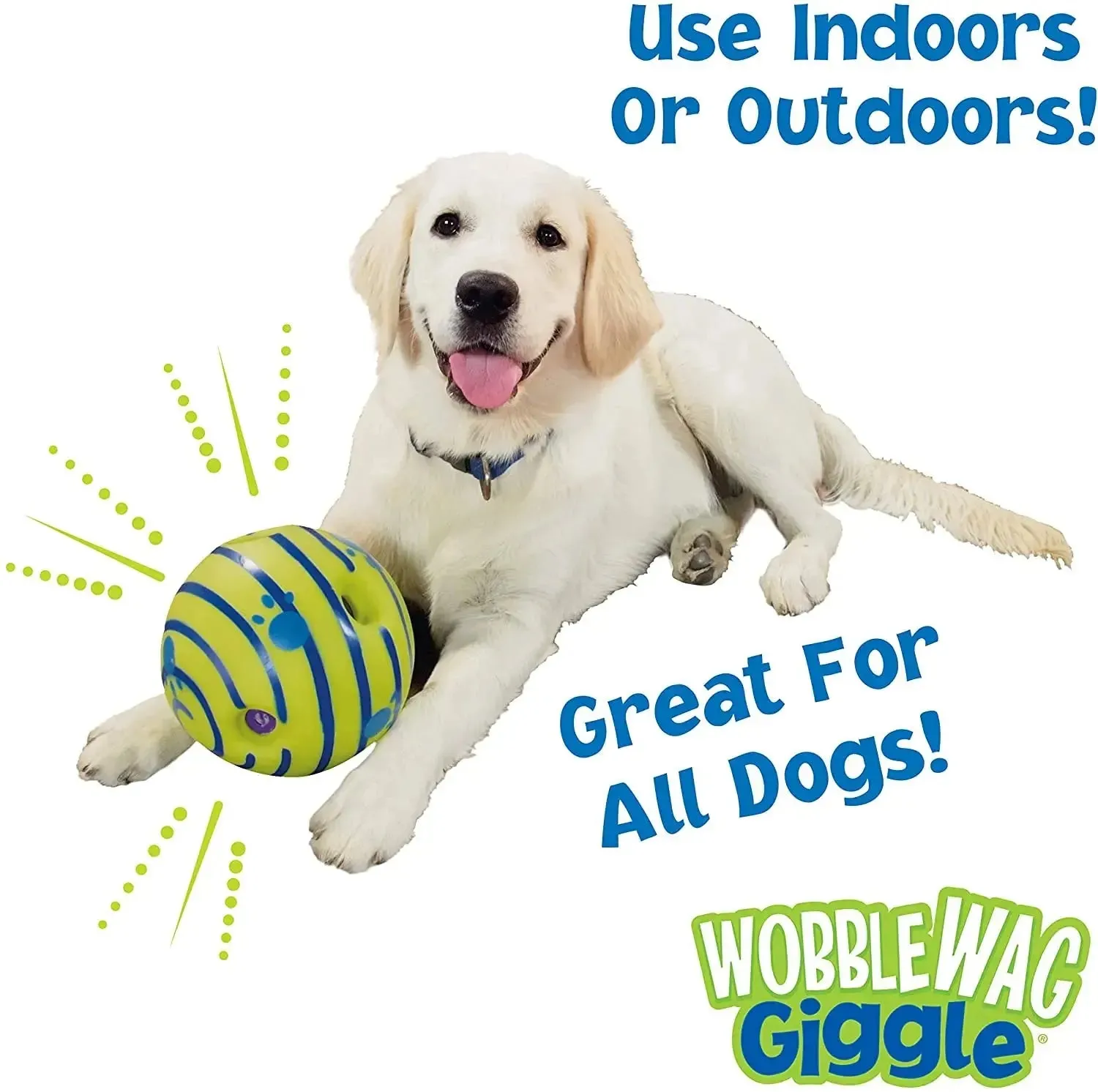 Wobble Wag Giggle Ball - Fun Playtime & Training Ball for Puppies and Dogs