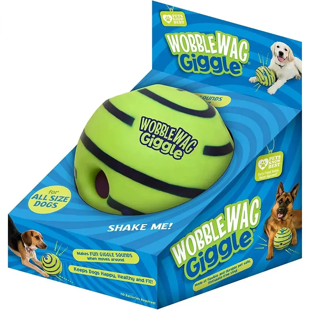 Wobble Wag Giggle Ball - Fun Playtime & Training Ball for Puppies and Dogs