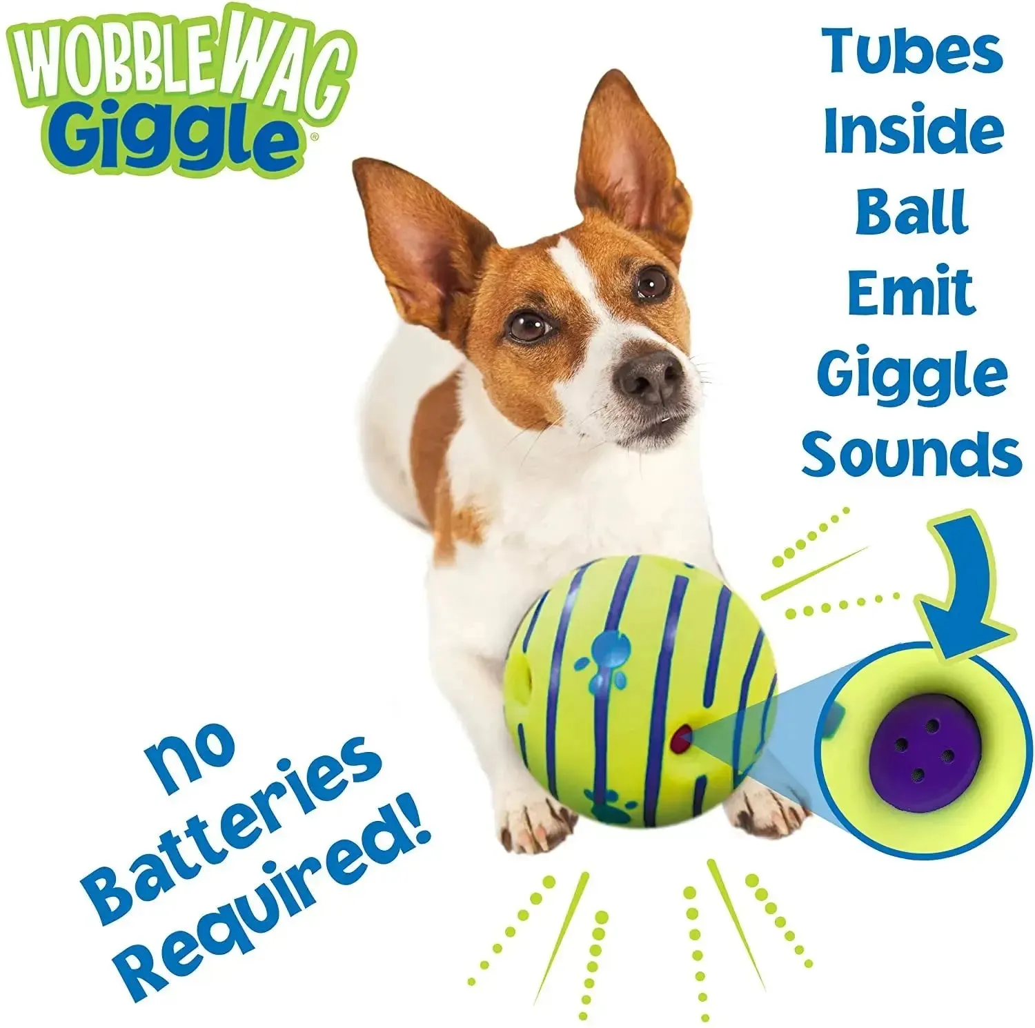 Wobble Wag Giggle Ball - Fun Playtime & Training Ball for Puppies and Dogs