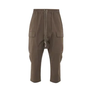 Woven Cargo Cropped Pants in Dust