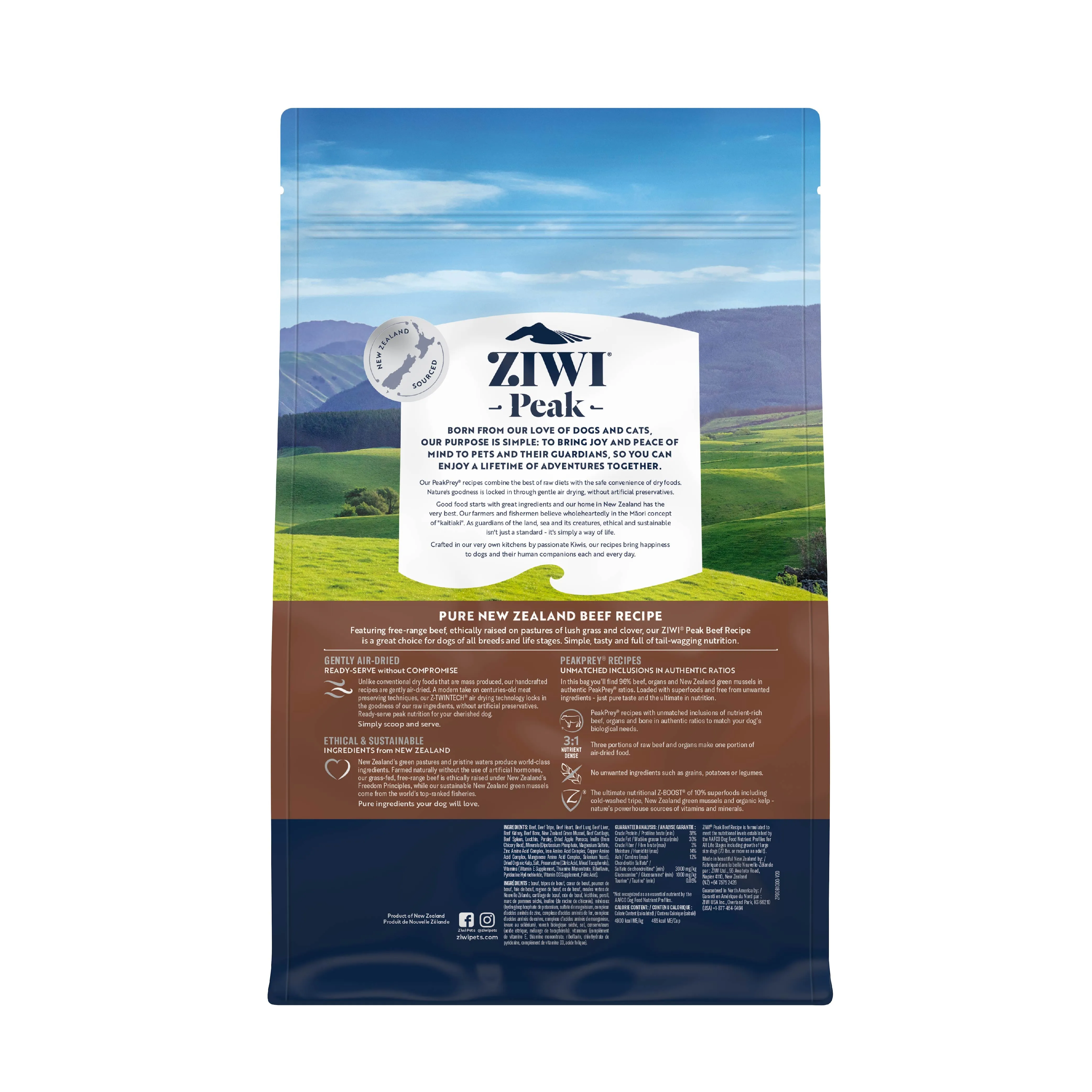 Ziwi Peak Dog Food Air Dried Beef